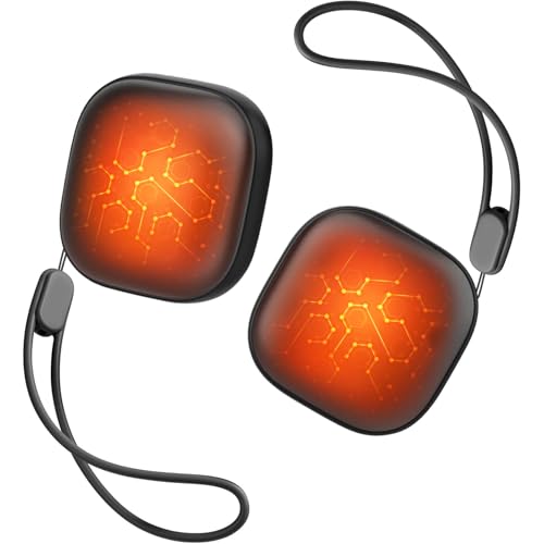 Okayice Magnetic Hand Warmers Rechargeable 2 Pack, Ultra Slim Electric Handwarmers,3 Levels Smart Heating,Portable, UL Certified, Pocket-Sized Camping Golf Hunting Essentials, Gifts for Men