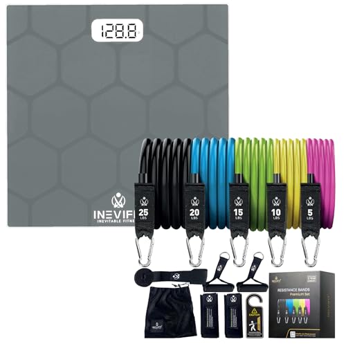 INEVIFIT Strength & Wellness Bundle, Báscula Digital y Bandas miniatura 1