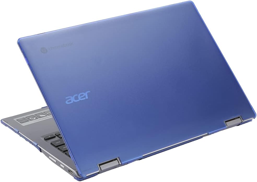 mCover Case Compatible for 2021~2022 13.3" Acer Chromebook Enterprise Spin 513 R841T Series Convertible Notebook Computer ONLY (NOT Fitting Other Acer Models) - Blue
