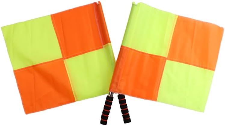 Referee Flags,Hand Held Signal Flags with Non-Slip Grip,2 Pack