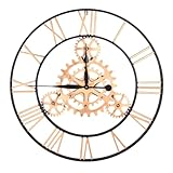 Exquisita artesanía: con material de hierro de alta calidad, este reloj de engranaje encarna detalles exquisitos y robustez, proporcionando un refinamiento refinado que decorará su mesa durante años