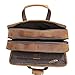 Polare 17'' Full Grain Leather Briefcase Laptop Attache Case Messenger Bag For Men Fits 15.6'' Laptop