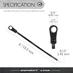 100 Câblodistribution Nylon Zip Ties Montage trou vis de ongles 40 LBS 6" Noir de pouce