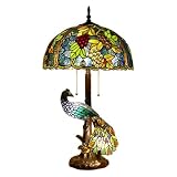 Lampe de table paon : lampe de table élégante au design paon idéale pour améliorer la décoration des salons, chambres, bureaux ou coins de cuisine. Un choix de cadeau attentionné pour les amateurs de lampes vintage lors d'occasions spéciales comme les anniversaires ou Noël.