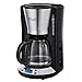 Russell Hobbs ekspres do kawy, przelewowy, filtr antywapienny, podtrzymaywanie temperatury, programowalny timer, pojemność 1,25l, stal nierdzewna, moc 1100W, srebrny, Victory 24030-56