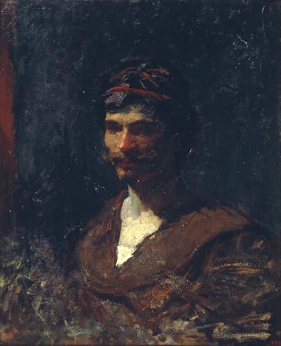 Tableaux peinture sur toile Buste d'homme Bacchus Marià Fortuny 60x90cm