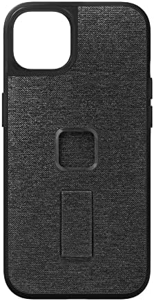 Peak Design Mobile Everyday Loop Phone Case for iPhone 14 Pro, Charcoal, with Loop, Slim Profile, Drop Protection, Weatherproof Fabric Shell, SlimLink Connects to Mobile Mounts & Gear