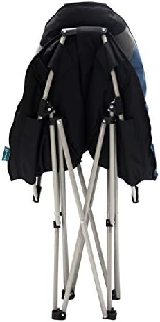 Homecall XXL Camping folding moonchair 600D polyester /rip stop grey/blue