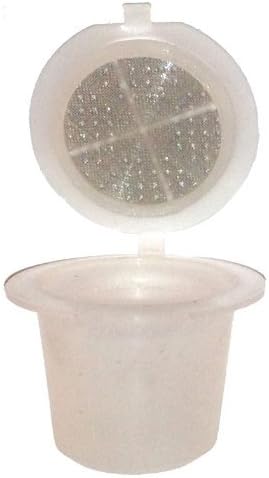 Refillable Capsules with lid compatible with Nespresso Brewers, 5 Pack Reusable Pods