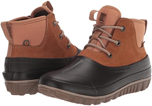 Bogs Womens Classic Casual Lace Leather Boot Snow, Cognac Multi, 8 | Image 6