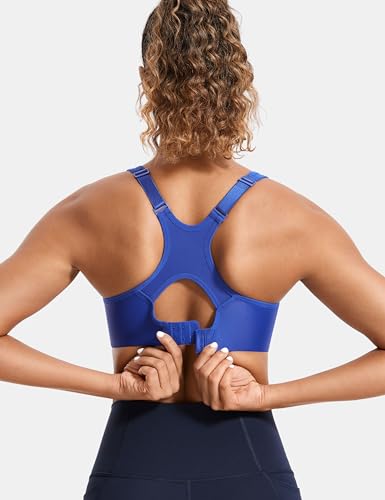 Image of SYROKAN Women's Full Support High Impact Racerback Lightly Lined Underwire Sports Bra