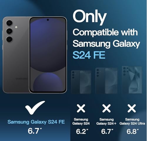 Image of FAD-E Matte Tempered Glass Screen Protector Guard Compatible for Samsung Galaxy S24 FE 5G (Matte Transparent)