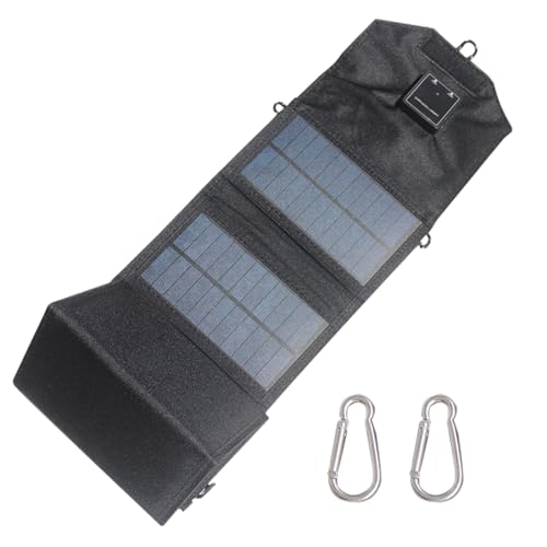 Cargador solar portátil 120W doble USB: energía segura para camping, caza y senderismo