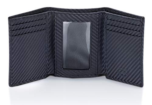 Stealth Mode Trifold Rfid Blocking Carbon Fiber Wallet For Men #TOP10