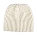 Jessica Simpson Women's Warm Cozy Knit Cuffed Beanie Hat, Ivory Pearl, One Size