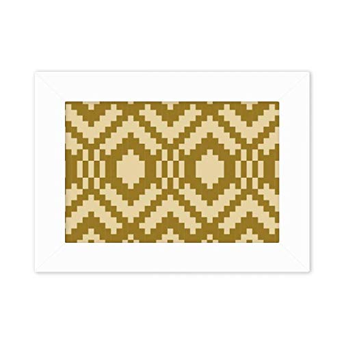 Diythinker Symmetrical Square Hexagonal Pattern Photo Mount Frame Picture Art Painting Desktop 5X7 Inch #TOP4