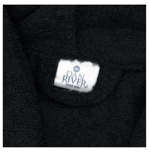 100% Cotton Bathrobe - Lightweight Towel Robe for Women & Men - Black4