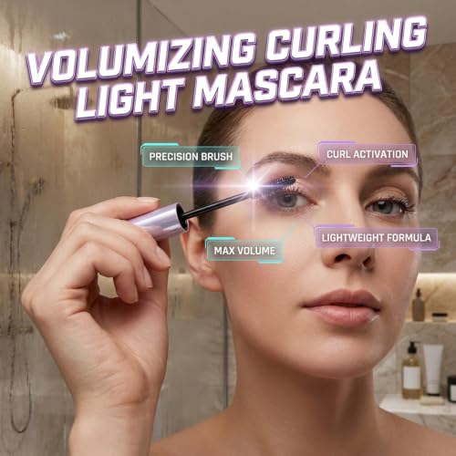Image of Mascara for Older Women, New Long Lasting Curl Mascara, Smudge-Resistant Lengthening and Volumizing Mascara with Curl for Daily Wear, Water Resistant Lightweight Tubing Mascara for Women (Brown 1pc)