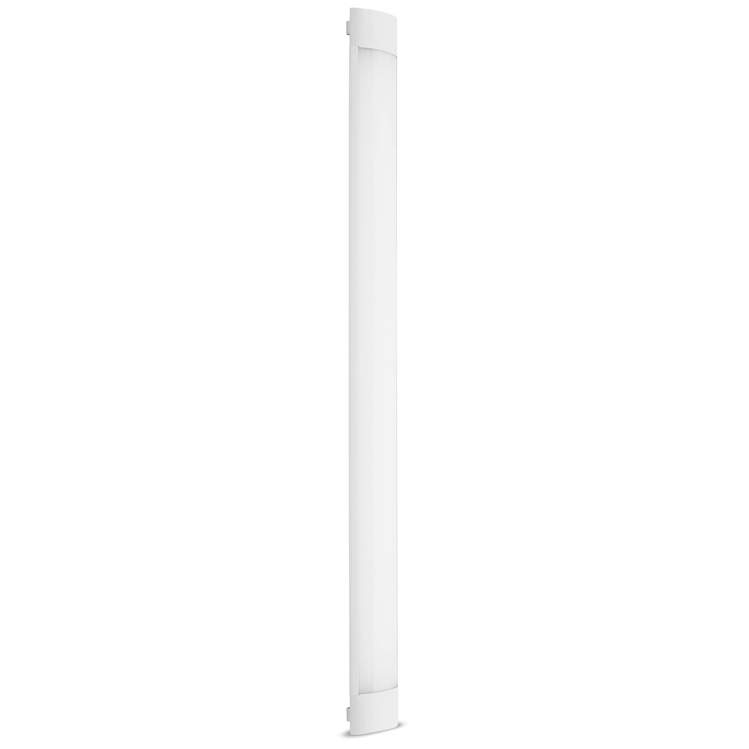 REV CRISTAL Lampe LED, lampe de plafond, lampe d'atelier, 48 W, 4800 lumens, lampe LED 4000k, 120 x 12 x 3 cm, blanc