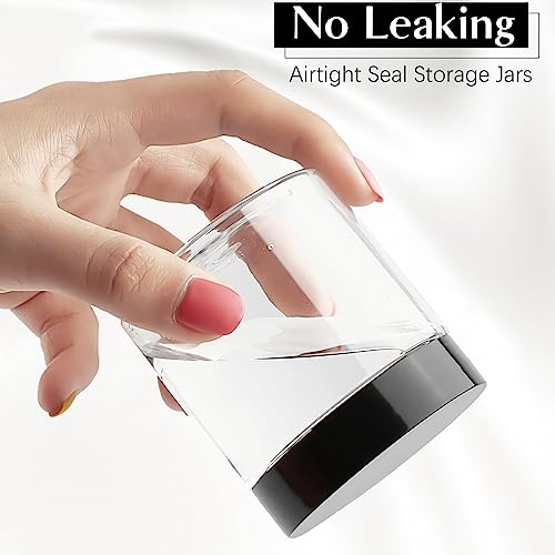 36 Pack 4 OZ Plastic Jars with Lids, BPA Free, Reusable Refillable Empty Round Clear 4oz Containers with Lids for Cosmetics, Travel, Samples, Beads, Slime, Spice, Small Items Storage by TUZAZO - Image 4