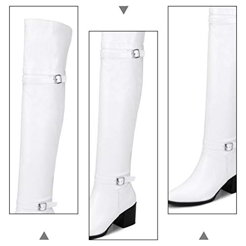 Generic Boxas Longas Do Eixo Mulheres Overmanhes Boxas Clássicas Com Sapatos de Inverno de Couro Cal