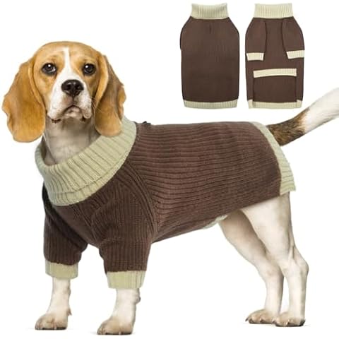 OUOBOB Thermal Knitted Dog Jumper Cover