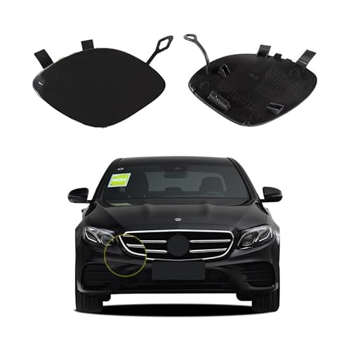 Goholy Car Front Bumper Tow Hook Cover Compatible with Mercedes-Benz E-Class W213 for E200 E220 E250 E300 E350 E400 E500 E550 E63 2017-2020 Trailer Cover Cap A2138850222 Eye Cap Unpainted