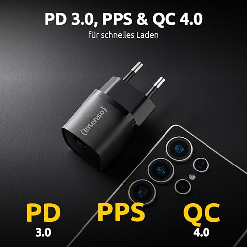 Intenso Power Adapter W30C² Gan, Alimentatore USB-C Da 30 Watt E Tecnologia Gan, Nero - 4
