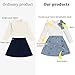 TITKKOP Toddler Girl Plaid Outfits Fall Winter Dress Knit Ribbed Bow Sweatshirt Tops and Button Fashion Skirts Set（blue+flower,5T
