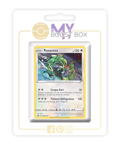 Rayquaza SWSH029 Holo - Myboost X Epée et Bouclier 2 Clash des Rebelles - Coffret de 10 Cartes Pokémon Françaises