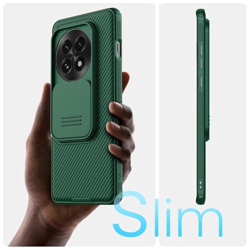Image of PRITO Nilkin Classic Series Compatible for OnePlus 13 (1+13) Case with Camera Cover, [Camera Lens Protector] [Scratch-Resistant] [360 Full Protection] Shockproof Slim Phone Case (Green, 1+13)
