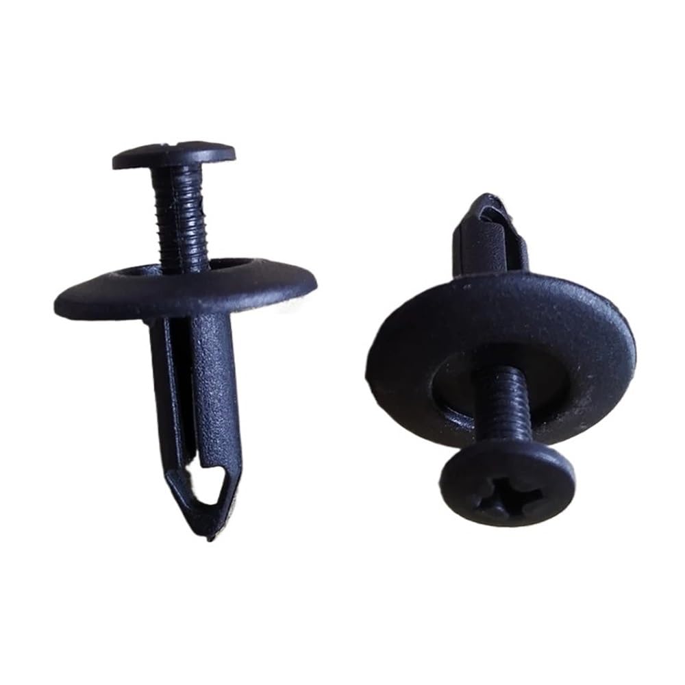 GLBMLMTHZP 50Pcs 6mm Hole Car Bumper Fender Fastener Fit For Chrysler Ford Mondeo Auto Plastic Screw Rivet Fixing Clip Cover