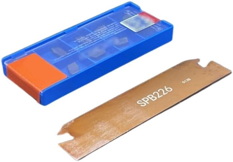 10PCS SP200 Carbide Inserts with SPB226 Parting Grooving Cut-Off Tool Holder
