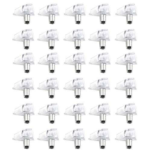 Gloryit 150 piezas Clavijas de Soporte de Estante, Pernos de Soporte Estanteria Armario, Estantes de Metal Clavijas para gabinetes, estanteras, vitrinas, muebles, guardarropas, armarios, etc
