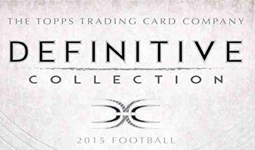 2015 Topps Definitive Collection Football Hobby Box (1 Pack of 8 Cards - 6 Autograph or Autograph Relic Cards, 2 Premium Relic Cards) (Release Date - 02/24/2016)
