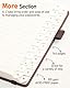 WEMATE Spiral Passwort buch mit alphabetischen Tabs, kleines Passwortbuch für Senioren, Internet-Passwort-Notizbuch Hardcover Passwort Manager Journal Logbuch A6 – 12 x 15 cm (Braun)