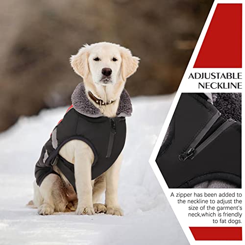 Image of QBLEEV Warm Dog Coat, Reflective Dog Jacket, Waterproof Dogs Winter Coat