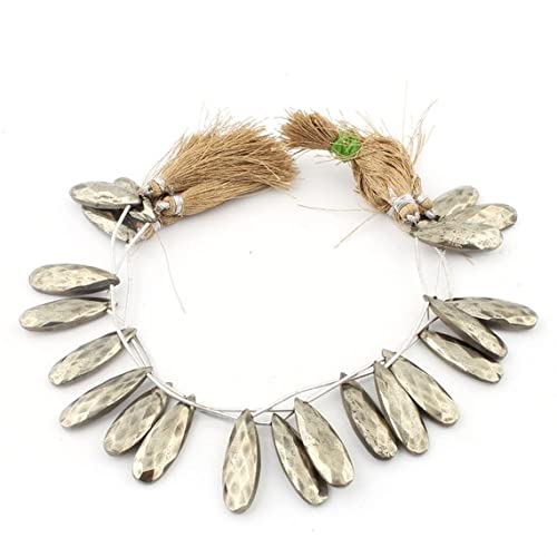 Pyrite naturelle en briolettes facettées LKBEADS pour éviter les bijoux ternes