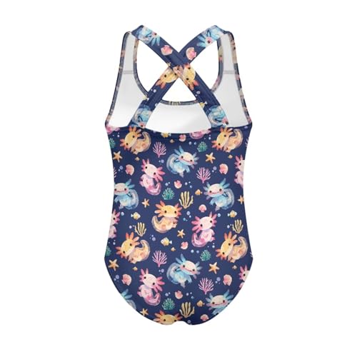 Image of Girls One Piece Swimsuits Size 5-14 Kawaii Gymnastics Leotard for Beach Vacations
