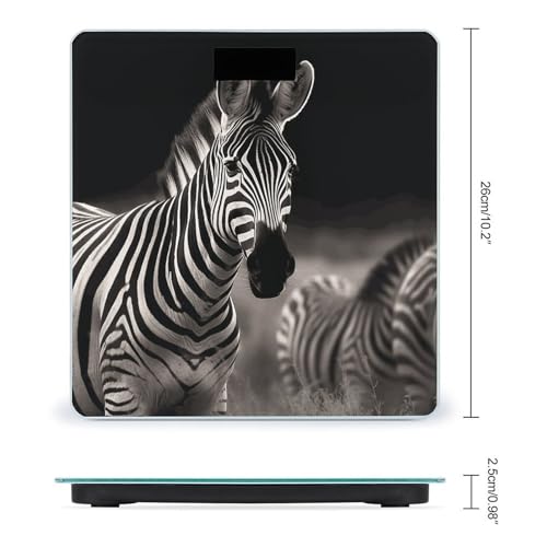 Báscula digital Wild Animals Zebra para baño miniatura 2