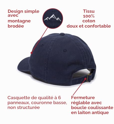 Outdoor Cap Chapeau de Montagne Unisexe brodé - Casquette de Baseball Non structurée en Coton Doux réglable pour Homme et Femme – vue 6