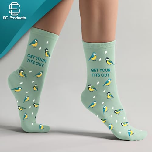 SC Products Bird Watching Funny Socks Rude Gifts for Women | Cotton Size 4-7 Naughty Novelty Socks Joke Presents for Her | Funny Secret Santa Gifts For Women Inappropriate Gift for Her for Christmas - Image 2