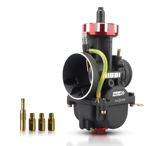 Image of NIBBI Carburetor PWK38 fit Motorcycle Engine with 38mm Carb Jets Motorcycle Engine with Carb Jets for Dirt Bike Mini Bike Pit Bike GY6 ATV