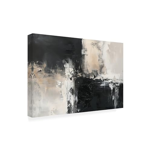 Wrapped Canvas Wall Art - Imagine It Images 'Black Beige