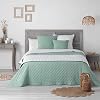 Bettläufer, Matratze, 80 x 180 cm, Mikrofaser, zweifarbig, Mellow chic Mint/weiß