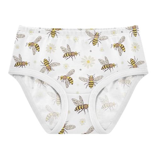 Girls' Underwear Bee Flower Cotton Stretch Comfort Toddler Panties