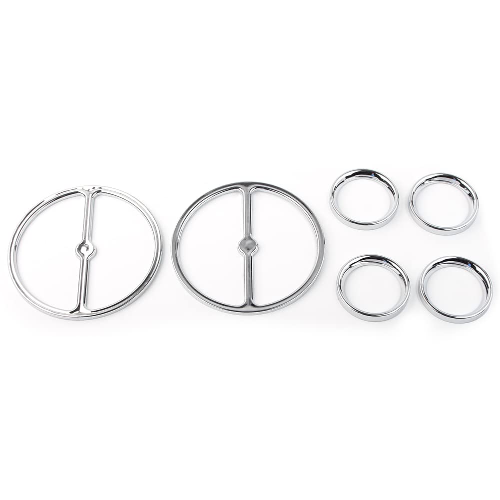 Rbanna1 Motorcycle Instrument Panel Dial Accent Cover, ABS Plastic Inner Fairing Trim Kit Replacement, Motorcycle Dashboard Trim Cover for Harley Electra Glide Street Glide 1996-2013