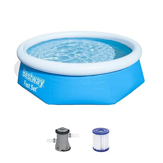 Bestway 57268 - Piscina Desmontable Autoportante Fast Set 244X66 Cm Depuradora De Cartucho De 1.249 Litros/Hora