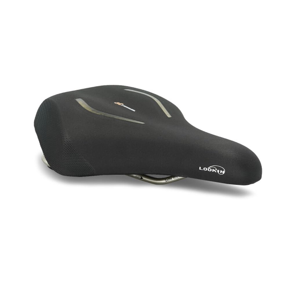 Selle Royal Unisex Lookin Evo Relaxed - Stracciatella Fahrradsattel, Black, 248 x 223 mm