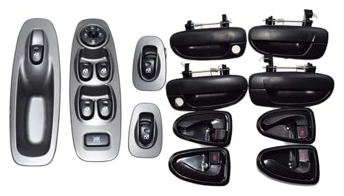 Poignée porte Hyundai Accent 2000-2005 et bouton lève-vitre extérieur intérieur